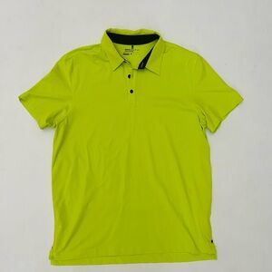 Men's Nike Golf Tour Premium lime yellow green performance dri fit size XL polo